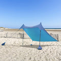 GREEN PARTY Beach Tent Canopy 7×7 FT Sun Shelter Outdoor Tent UPF50+ Protable Family Tent with 4 Sandbag Anchors 2 Pole Pop Up Outdoor Shelter for Beach Camping Fishing Backyard and Picnics