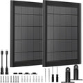 5W Solar Panel Charger with 3500mWh Internal Battery Compatible with Blink Outdoor 4 (4th Gen)/Blink (3rd Gen) XT3 &amp Blink XT/XT2 Camera10Ft Outdoor Power Cable and Adjustable Mount (2Pack-Black)