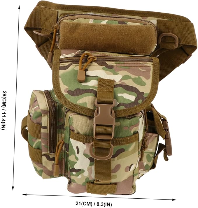 1pc Thigh Pouch Oxford Fabric Leg Bag for Outdoor Sports Practical Drop Leg Bag for Camping Hiking Fishing Water-resistant Design Storable Capacity for Essentials