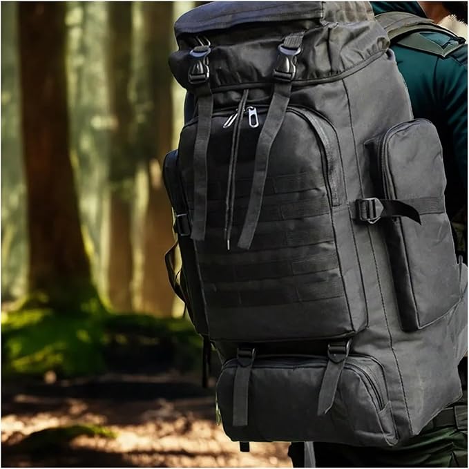Compatible For 80L/100L Mountaineering Bag Climb Tactical Backpacks Large Backpack Outdoors Hiking(Green(100L))