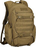 Tactical Travel Backpack Large Military Tactical Assault Pack 3 Day Heavy Duty Camping Rucksack 45L Hiking Bags (Khaki)