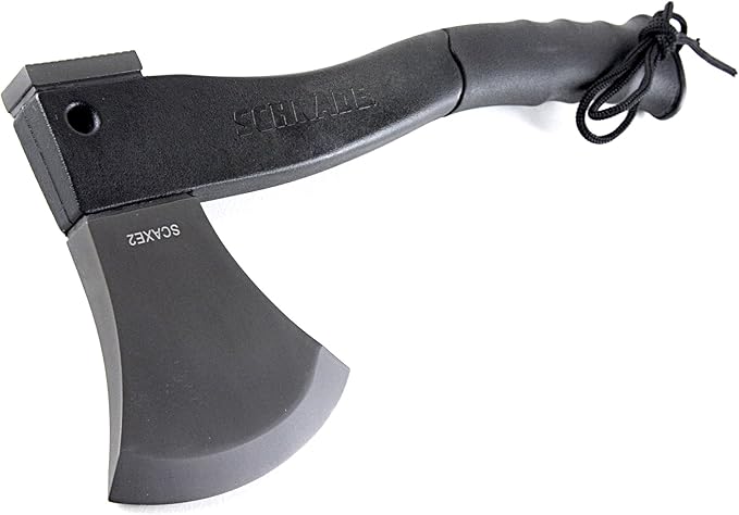 Schrade Delta Class Bedrock Axe with 3Cr13 Stainless Steel for Outdoor Survival