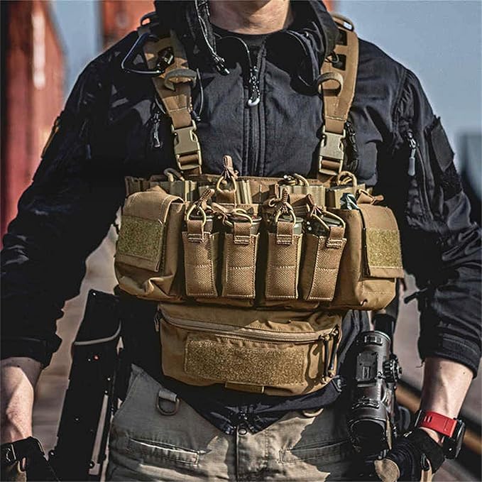 PETAC GEAR Tactical Mini Drop Pouch Fanny Pack Tool Pouch for Tactial Vest Chest Rig