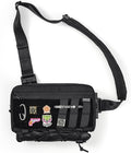 TACTICAL_GEEK Cache L3C EDC Sling Bag Chest Lightweight Shoulder Daypack Travel Hiking Concealed Carry Crossbody Bag Tactical Backpack Hiking Ambidextrous Strap (1000D-Black)