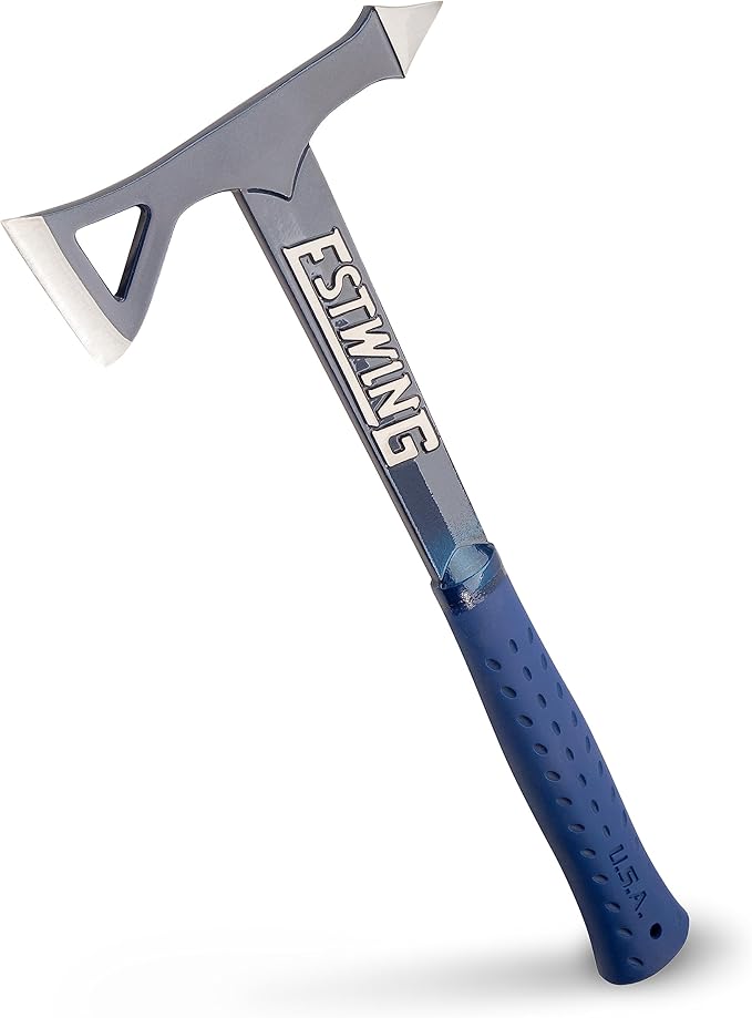 ESTWING Tomahawk Axe - 16.25 USA Made Lightweight Hatchet with Forged Steel Construction &amp Shock Reduction Grip - E6-TA