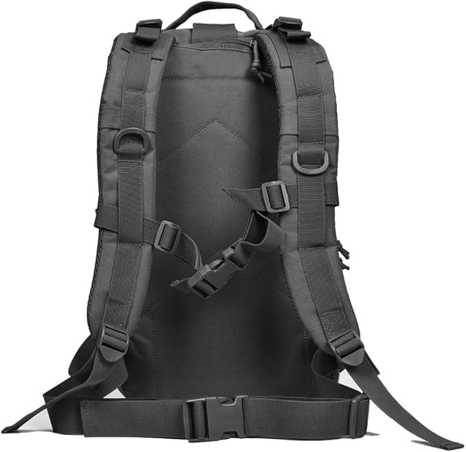 REEBOW GEAR Tactical Backpack for Men Army Molle Military Style Assault Pack Bug Bag Backpacks Daypack (34L Black)