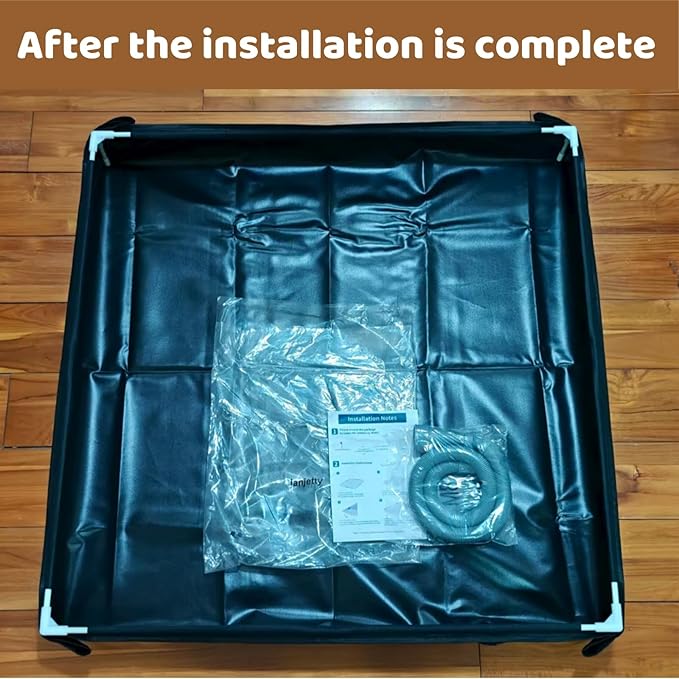Portable Shower Pan 41 x 41 x 5 Foldable Outdoor Camping Furniture Shower Stall Base with Drain Ideal for RV Shower Tent Awning Enclosure