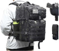 Tactical Backpack for Men Military Backpacks with Gun Holster Bug Out Bag 3 Day Assault Pack Large Molle Gun Backpack Pistol Bag of Handgun Black Camo