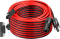 XRDS -RF 10AWG SAE to Solar Panel Connector Cable 50FT Heavy-Duty Tinned Copper Solar Extension Cable with SAE Polarity Reverse Adapter for Solar Power Systems and Battery Connections