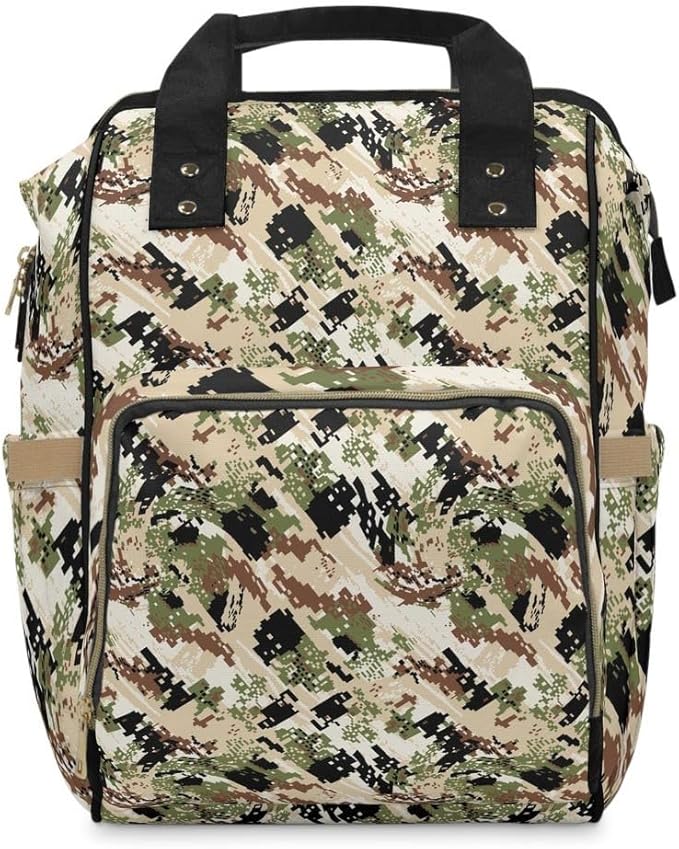 Camo Backpack/Desert Camo Diaper bag/High Alpine Camo Hiking Bag