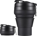 Collapsible Coffee Cup 2 Pack 20 OZ 600ml Silicone Travel Folding Cup Leak Proof BPA Free Portable Cup Travel mug with Lids for Camping hiking