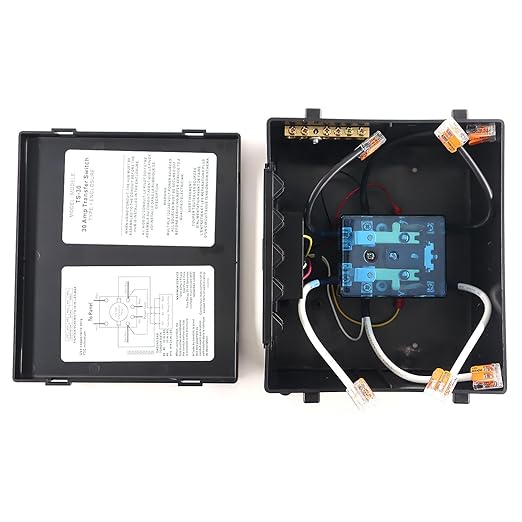 30 Amp Transfer Switch Automatic Transfer Switch for RV Travel Trailer and Camper Van Generator Transfer Switch for Inverter/Shore Power/Generators 120V