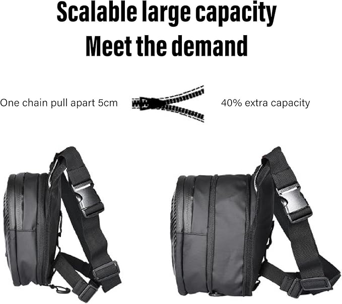 Motorcycle Leg Bag Thigh Packs PVC Matte Outdoor Carbon Fiber Drop Leg Bag Multifunctional Crossbody Shoulder Bag for Riding Travel Hiking (Carbon Fiber Style)