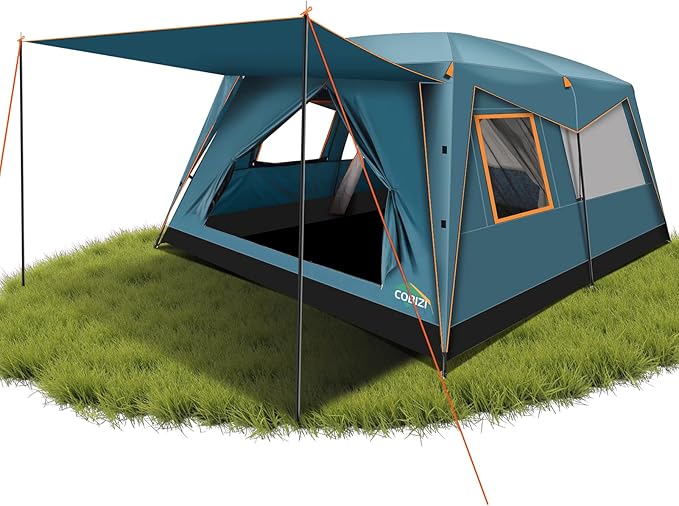 COBIZI 4-6-8-10 Person Camping Tent Spacious Family Tents for Camping Ideal Hiking 3500mm Waterproof Double-Layer Windproof Tent for Hiking &amp Backpacking
