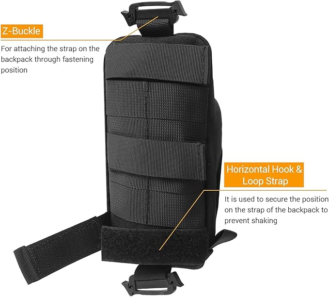 Backpack Shoulder Strap Accessory Pouch Tactical Molle Bag Multifunctional Military EDC Tool Pockets Small Compact Pouch
