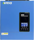 3000W Hybrid Inverter 24Vdc to 110Vac Solar Inverter Charger Built-in 80A MPPT Controller Pure Sine Wave PV Power Converter Supports Battery-Less or AGM Lithium Battery