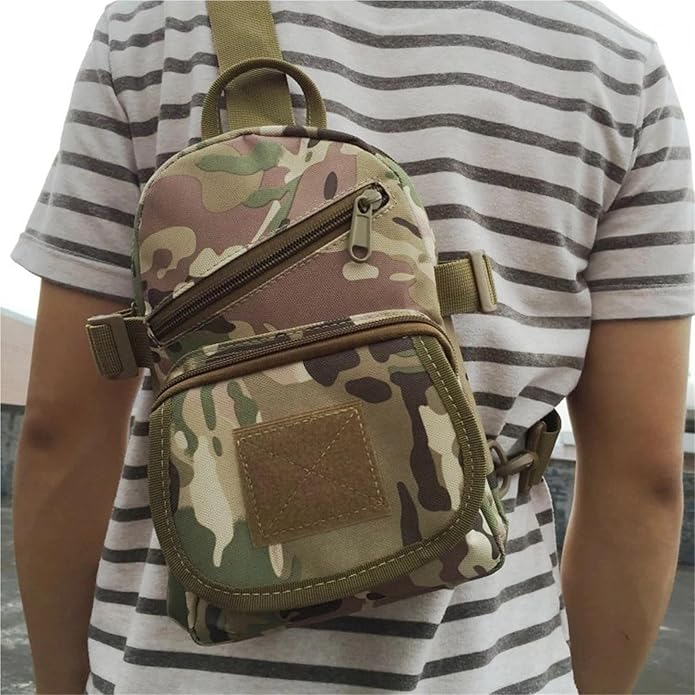Tactical Sling Bag Shoulder Pack Small Crossbody Chest Bag for Outdoors Hiking Camping Trekking Everyday Carry