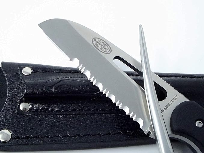 Myerchin Knives Professional Quality Offshore System Rigging Tool Generation 2 Fixed Blade and Marlinspike Leather Sheath Fits Both Tools B100P BONUS LEATHER LANYARD STRAP