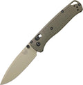 Benchmade - Bugout Outdoor EDC Folding Knife Slim Lightweight Plain Edge Drop-Point Blade CPM-S30V Stainless Steel (58-60HRC) Grivory Handle (535TN-11)
