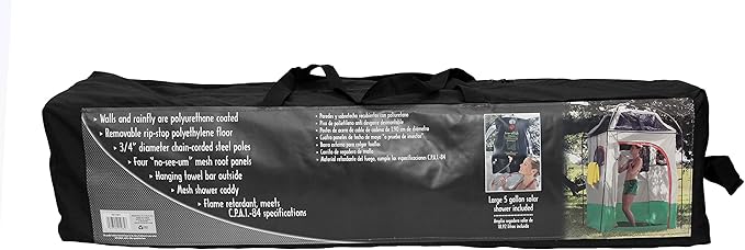 Texsport Portable Outdoor Camping Shower Privacy Shelter Changing Room Gray 1 Count (Pack of 1)