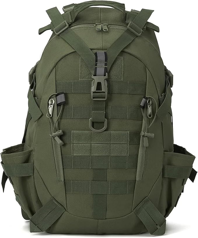 40L Camping Hiking Backpacks Tactical Backpack for Men/women Reflective Outdoor Climbing Rucksack Bag Survival Travel Bags(Army Green)