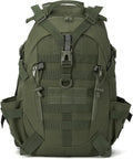 40L Camping Hiking Backpacks Tactical Backpack for Men/women Reflective Outdoor Climbing Rucksack Bag Survival Travel Bags(Army Green)