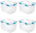 Sterilite 19384304 80 Quart Clear/Blue Aquarium Gasket Box4