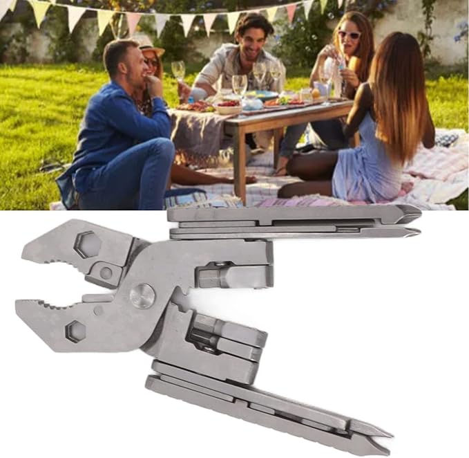 Pocket Multitool 420 Cast Steel Pocket Pliers Convenient Folding Mini Multitool Pliers for Heavy Duty Use