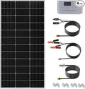 120 Watt 12Volt Solar Panel Starter Kit Monocrystalline Module 10A Charge Controller for RV Boats Trailer CamperCabin Off-Grid System(120W Solar kit)