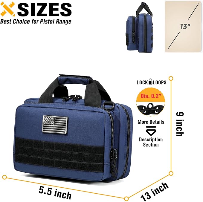 DBTAC Range Bag XS + DBTAC Tactical Chest Sling Pack (Urban Blue)