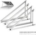 2 Sets 45in Solar Panel Mount Brackets Adjustable Solar Panel Tilt Mount Brackets with Foldable Tilt Legs Support up to 100-600 Watt Solar Panel Mounting Brackets for Roof RV Boat and Off-Grid