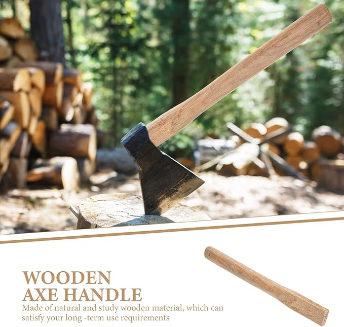 3pcs for Maul - Renewal Hatchet Garden Old Flat Hatchets Yuanzu Tools Replacement Bit Replaceable Wood Survival Handle Hardwood Straight Camping Re Curved and Outdoor Pick Hand M