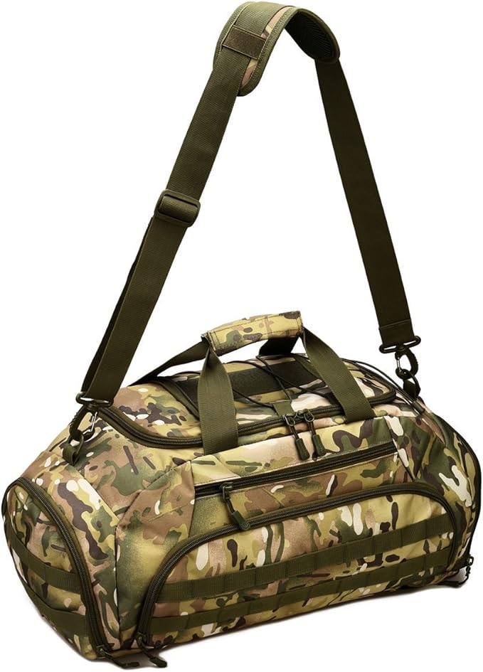 Tactical Military Duffle Bag Assault Gear Shoulder Range Backpack for Hiking Traveling