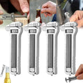 Compact Titanium Multitool Portable Mini Multitool Wrench Multifunctional Adjustable Wrench Alloy Tool Bottle Opener Keychain For Travel Hiking Fishing (4pcs)