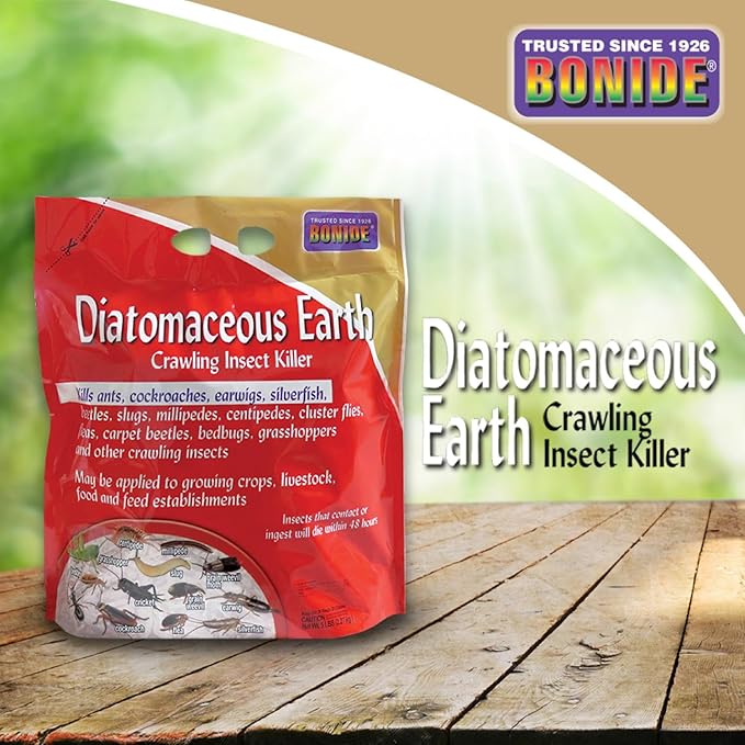 Bonide Diatomaceous Earth Crawling Insect Killer 5 lbs. Fast Acting and Long Lasting Pesticide for Indoor or Outdoor Use