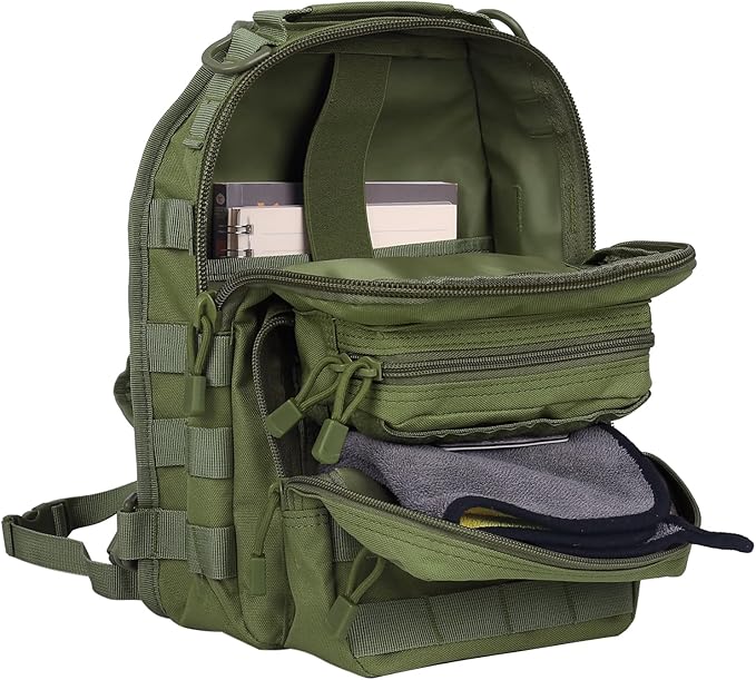 HAOMUK Tactical Sling Bag Backpack Military Rover Shoulder Sling Pack Small EDC Crossbody Chest Bag for Men
