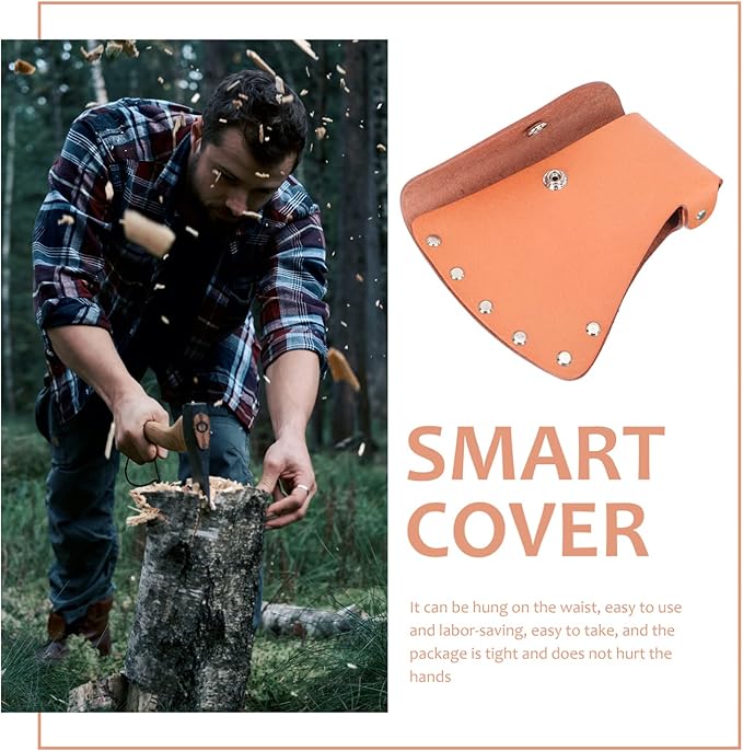 3pcs Portable Axe Leather Cover for Hatchet Sleeve for Outdoor Safety Camping and Hiking Premium Quality Design to Prevent Accidental Cuts and