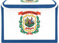 West Virginia State Flag Wv Storage Box with Lid Stackable Organizer Bins Large Storage Bins for Home Studyroom Home