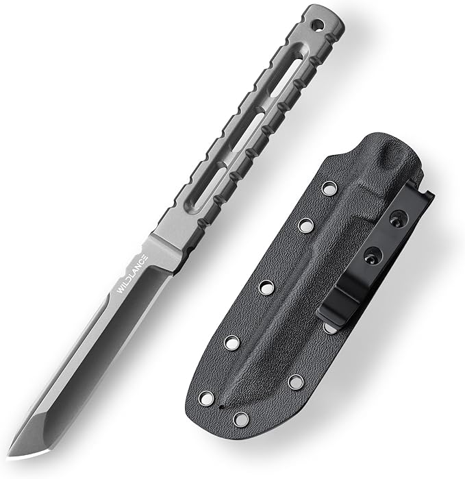 EDC Fixed Blade Knife with Sheath Camping Knife Fixed Blade 3.54 Outdoor Survival Blade Full Tang Hunting Knives for Men Women BS-03