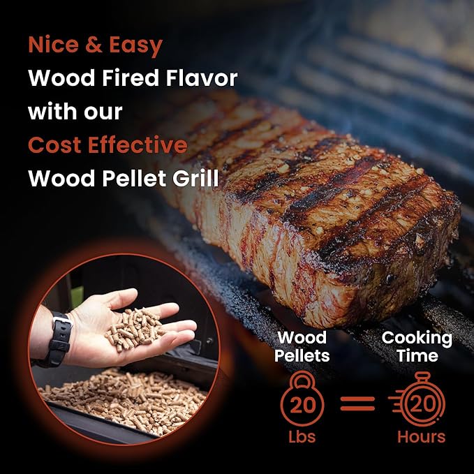 Z GRILLS ZPG-450A Wood Pellet Grill &amp Smoker with PID V3.0 Controller 459 Sq in Cook Area Meat Probe Foldable Shelf 8 in 1 BBQ Grill Outdoor Auto Temperature Control Black