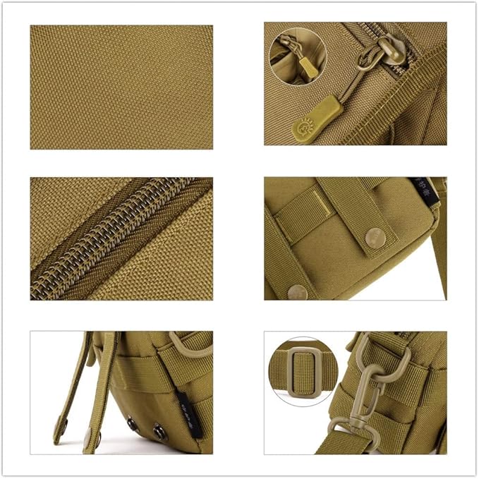 UNISTRENGH Tactical Pouch Molle Mini Modular Admin Pouch for Tactical Vest Chest Waist Pack Utility Tool Pouch Tactical EDC Bag