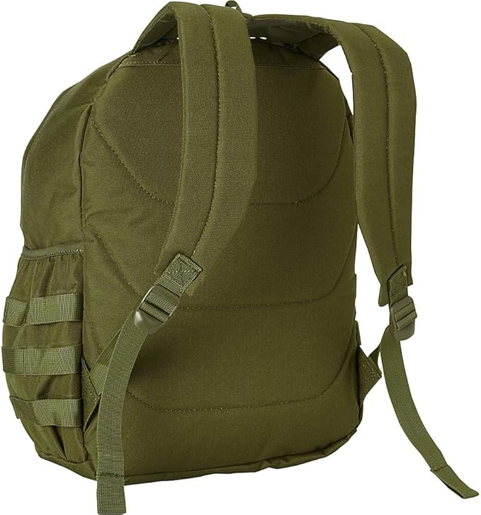 FOX OUTDOOR PRODUCTS Level 1 Tac-Pack Backpack w/Modular Webbing 22L Capacity Padded Straps for Hiking Camping &amp Travel OLIVE DRAB