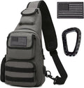 Tactical Shoulder Bag - 1000D Molle Military Backpack Outdoor Daypack Chest Pack (Darkgray)