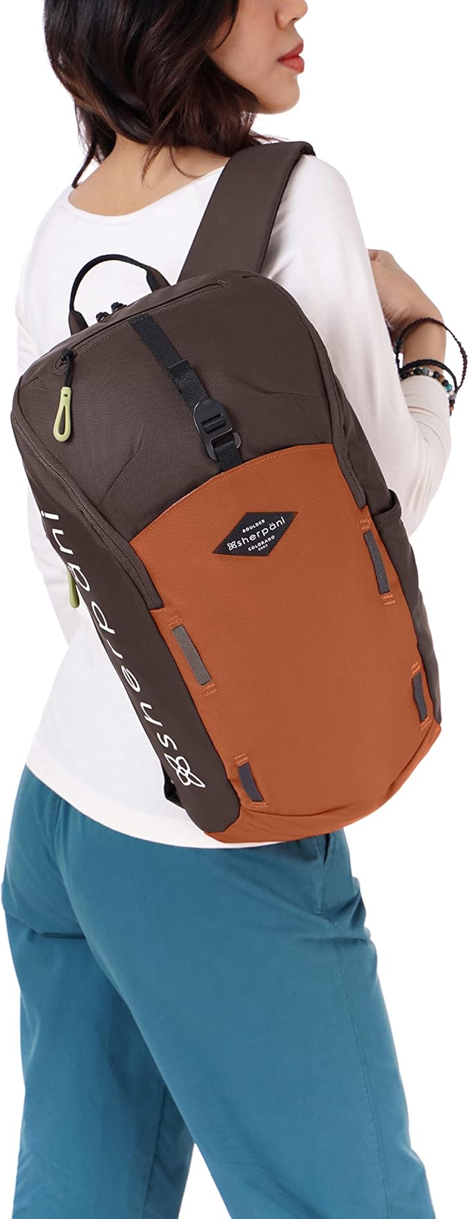 Sherpani Switch 15L Lightweight Travel Hiking Backpack Hydration Backpack Backpack Purse for Women Daypack for Women Fits 13 Inch Laptop (Clay)