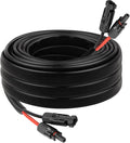 10 AWG Solar Extension Cable 10FT Flexible Solar Panel Wire with Male to Female Connector Parallel Tinned Copper Wire for Solar Panel Automotive RV Boat Outdoors