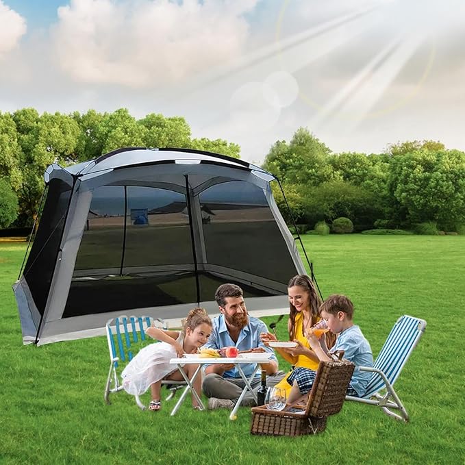 Tent Camping | Portable Screen Shelter Sunshade HouseScreen House Tent | for Picnic Family Trip Backyard Road Trips Travel Beach