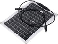 Hyuduo 15W Monocrystalline Solar Panel Flexible Solar Kit with Overload Protection for RV Camping Boat 12V Battery Charging Off Grid
