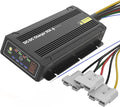 12V 50A DC to DC Charger with MPPT IP68 Waterproof Smart On-Board Battery Charger with Anderson Plug Solar and Alternator Dual Input Fits for LiFePO4 AGM STDGel Cal