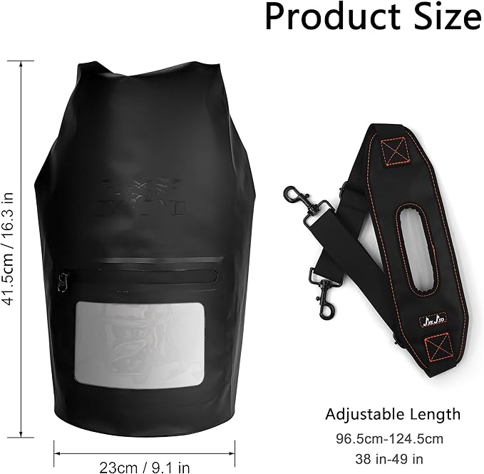 JXE JXO 15L Waterproof Faraday Dry Bag for Electronic Device Security | Military-Grade EMP &amp RFID Signal Blocking Anti-Tracking &amp Hacking Protection Data Privacy Shield for Mobile Devices