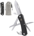 9-in-1 Multitool D2 Steel 440A Stainless steel Scissors Automobile safety hammer Screwdrivers Wire Stripper G10 Handle Camping EDC Home Repair Tool Gift for Men